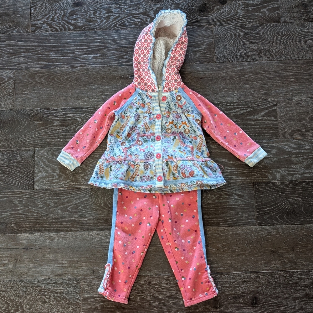 Matilda Jane Hold Me Hoodie Set Size 12-18 Months - Picture 2 of 10